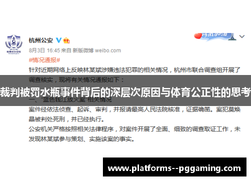 裁判被罚水瓶事件背后的深层次原因与体育公正性的思考